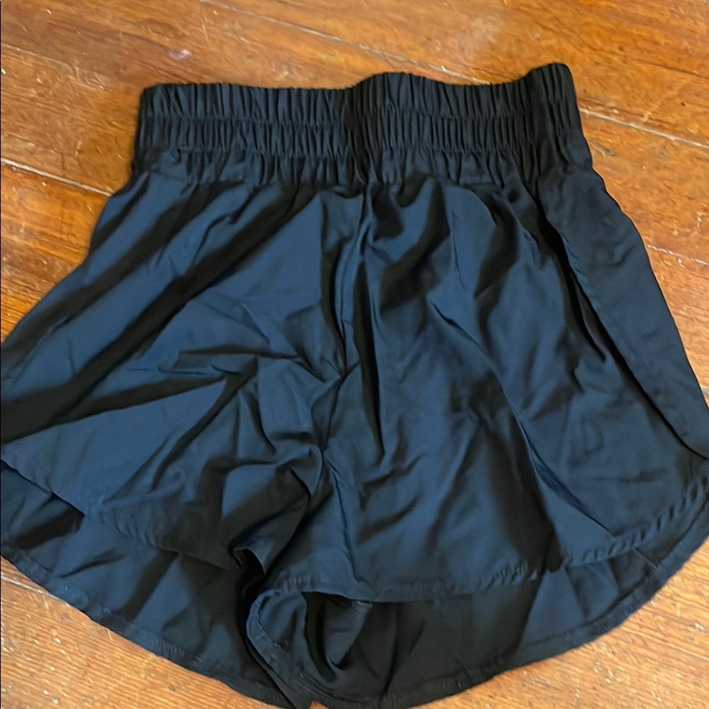 SHEIN Black Athletic Shorts Moisture-Wicking Elastic Waist